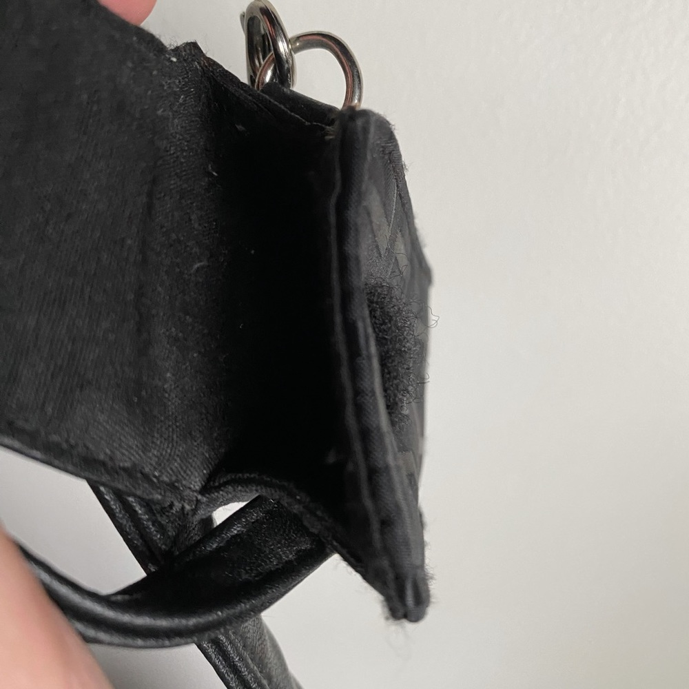 1990s / Early 2000s Black Fabric Purse with Flip Phone Case - Picture 7 of 12